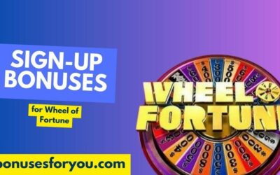 Sign-up bonuses for a Wheel of Fortune online casino game